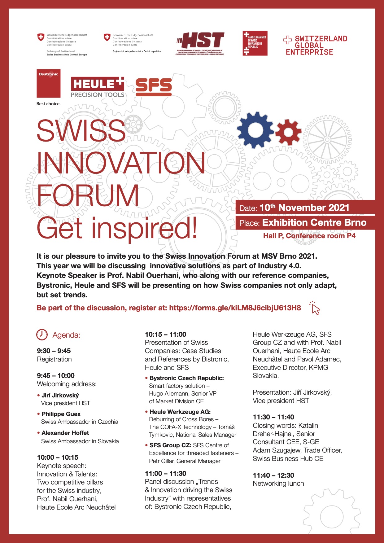 1 Swiss Innovation Forum MSV 2021 Invitation