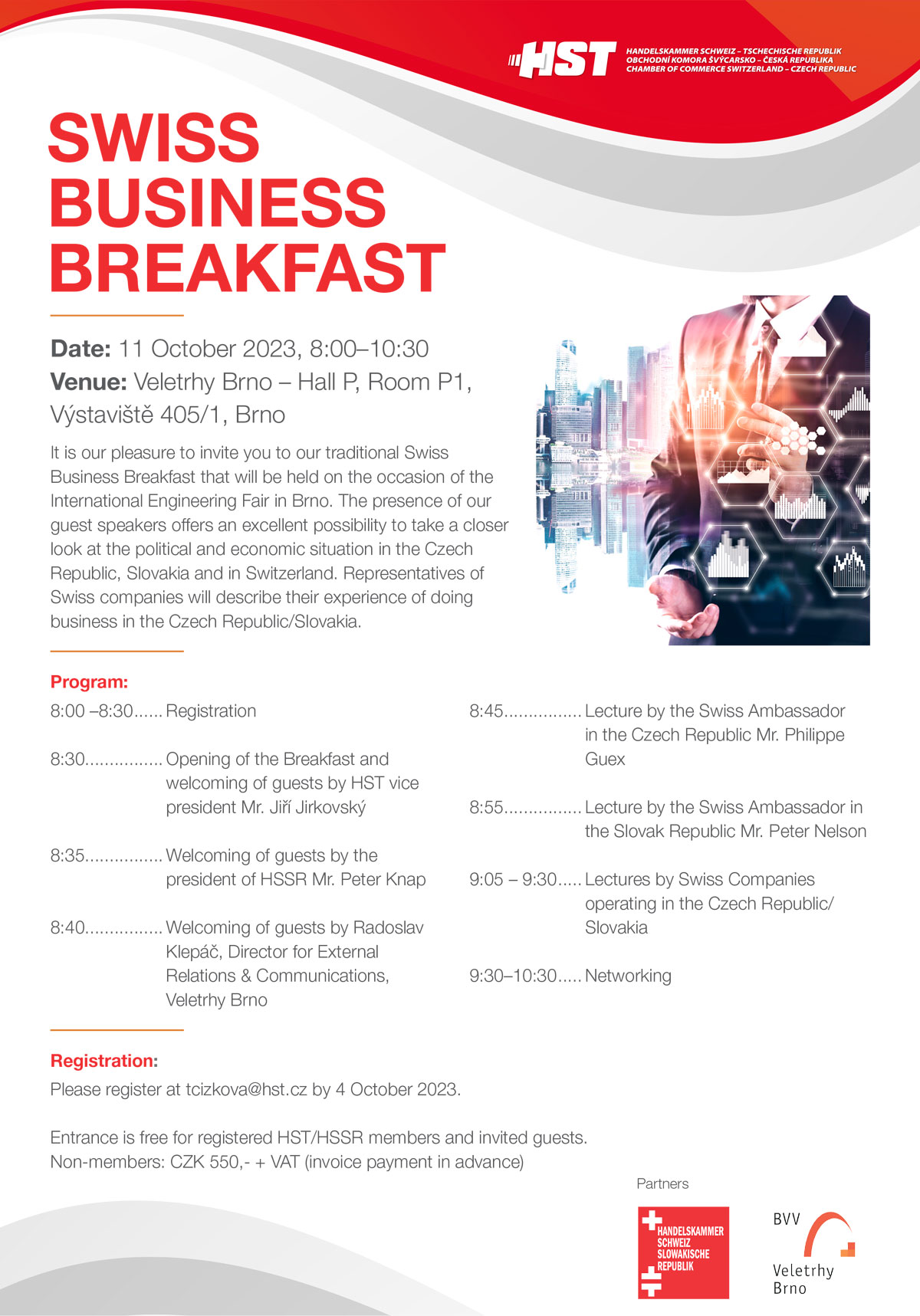 Invitation Swiss Business Breakfast 2023